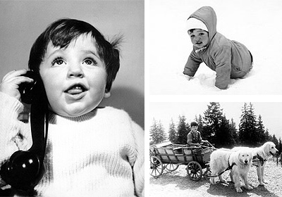 Roman Czejarek jako dziecko z telefonem, 1968