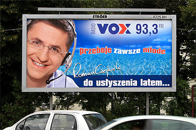 Roman Czejarek, billboard VOX FM
